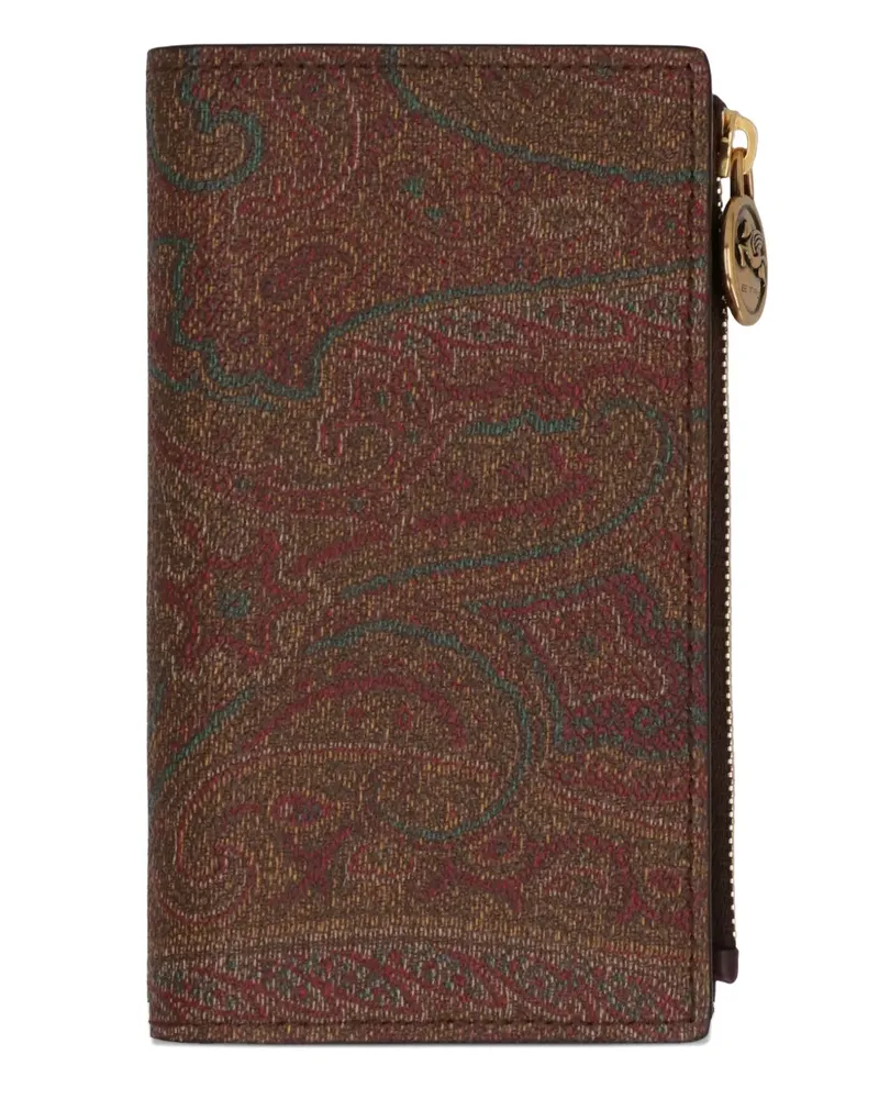Etro paisley zip wallet - Braun Braun
