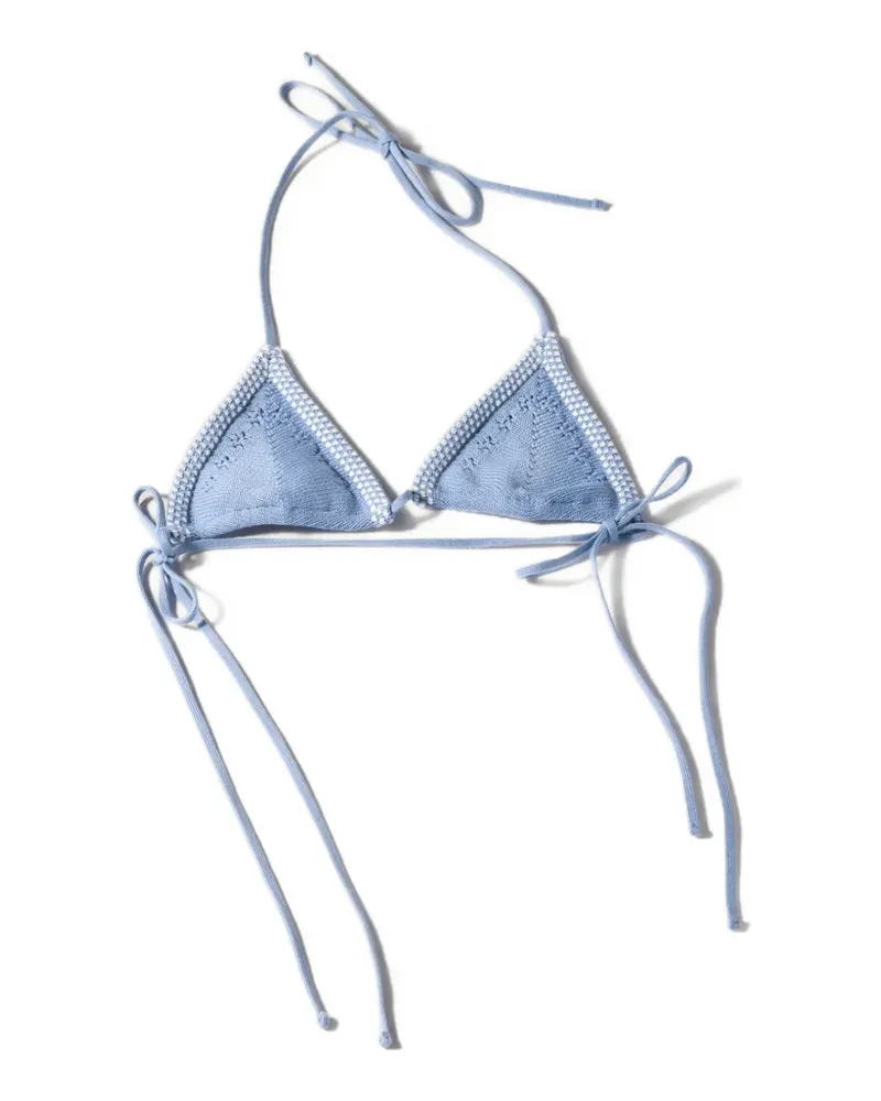 Miu Miu cotton bra - Blau Blau