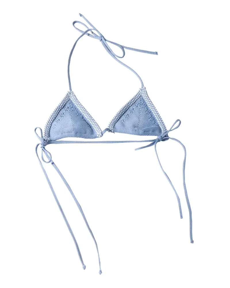 Miu Miu Baumwoll-BH - Blau Blau