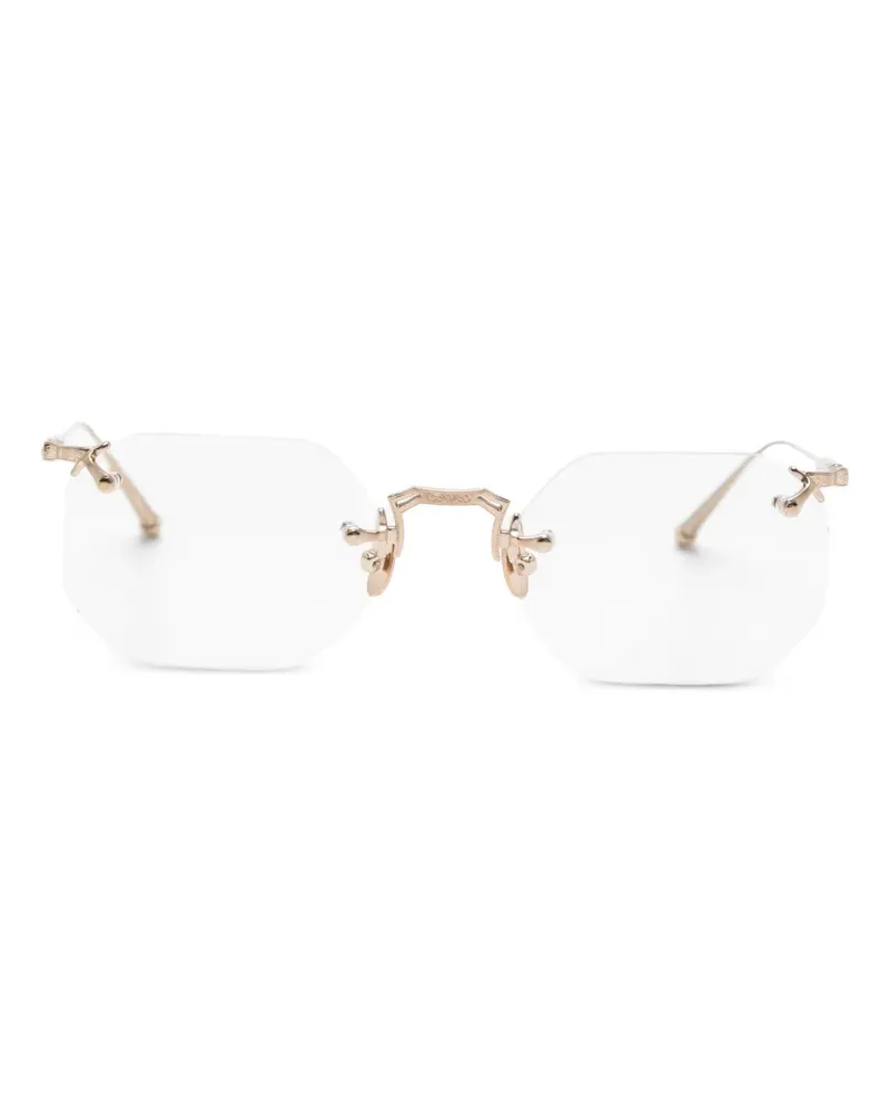 MATSUDA Geometrische Sonnenbrille ohne Rahmen - Gold Gold
