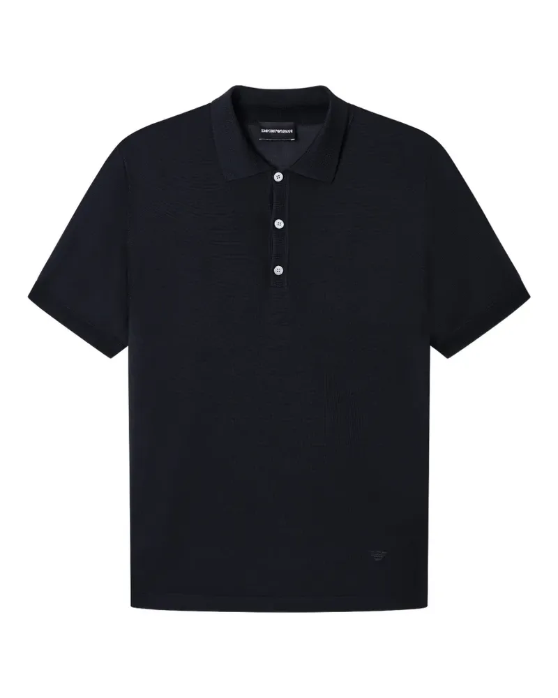 Emporio Armani Poloshirt mit Knopfleiste - Blau Blau