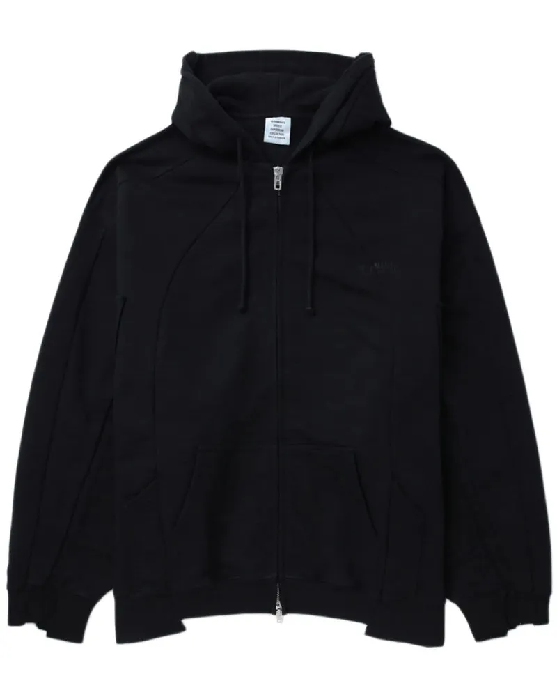 VETEMENTS Kapuzenjacke mit Reißverschluss - Schwarz Schwarz
