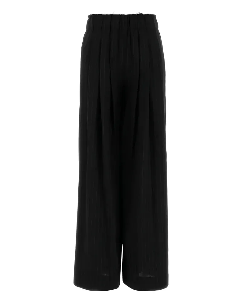 PT TORINO Benedetta Hose mit hohem Bund - 0990 NERO 0990