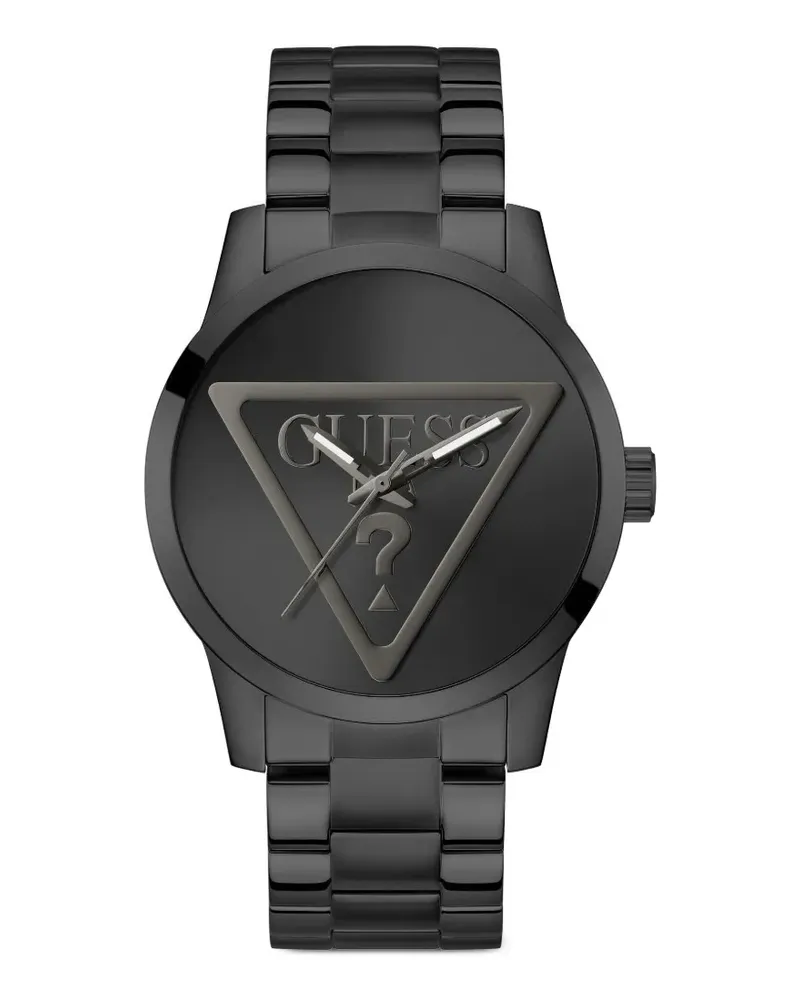 Guess Badge Armbanduhr 43mm - Schwarz Schwarz
