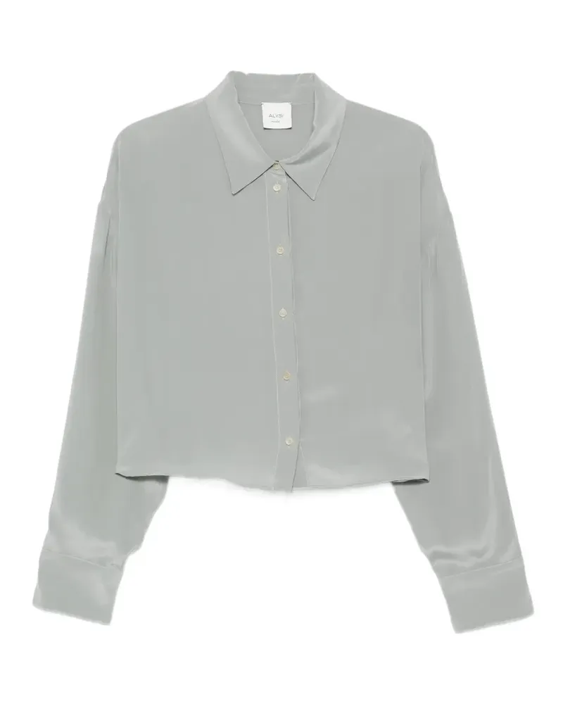 ALYSI Kastiges Hemd - Blau Blau