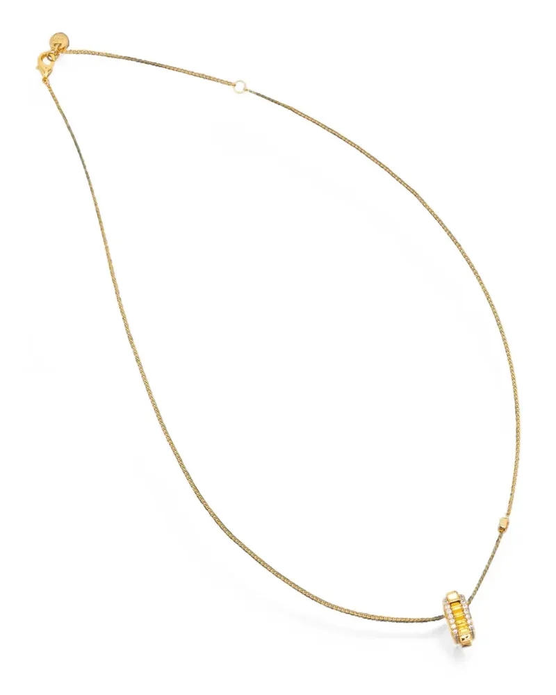 Michael Kors crystal-embellished spiked-pendant necklace - Gold Gold