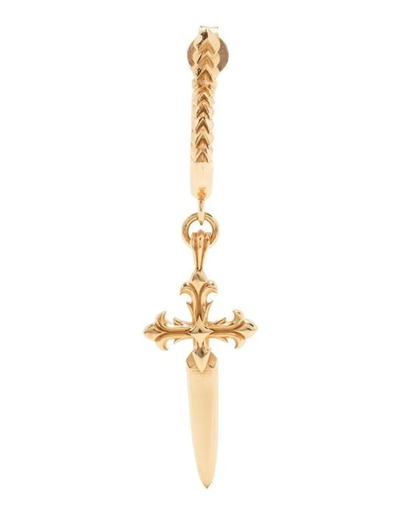 Emanuele Bicocchi Ohrring mit Dolchkreuz - Gold Gold
