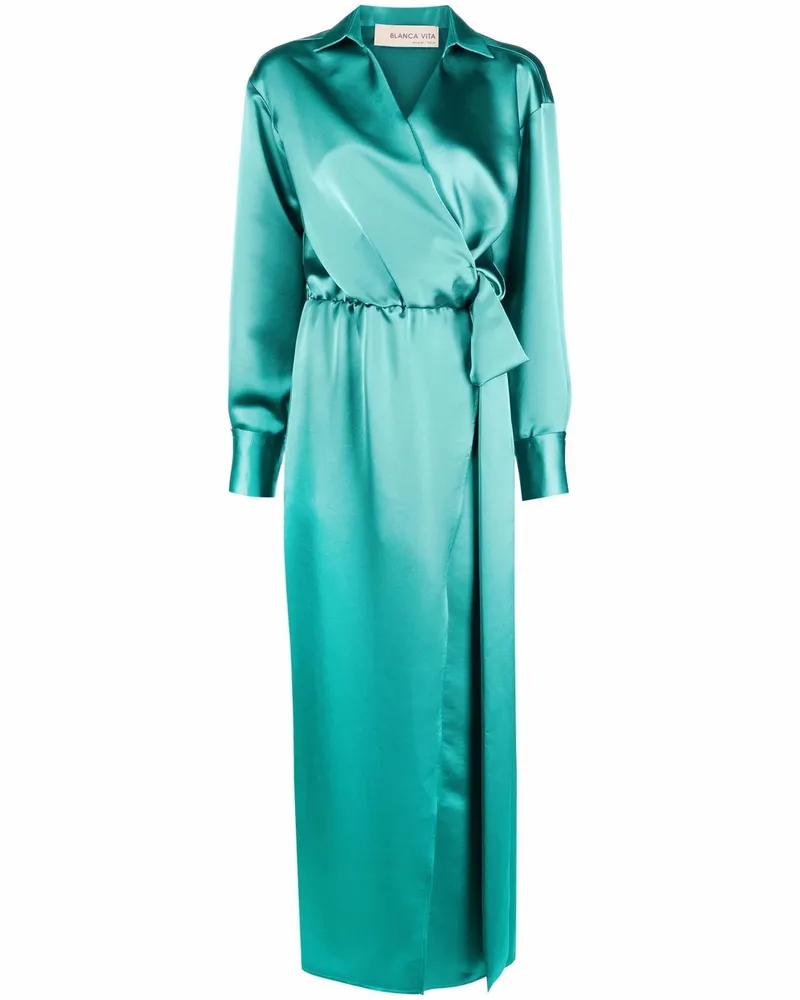 Blanca Acena Wickelkleid - Grün Grün