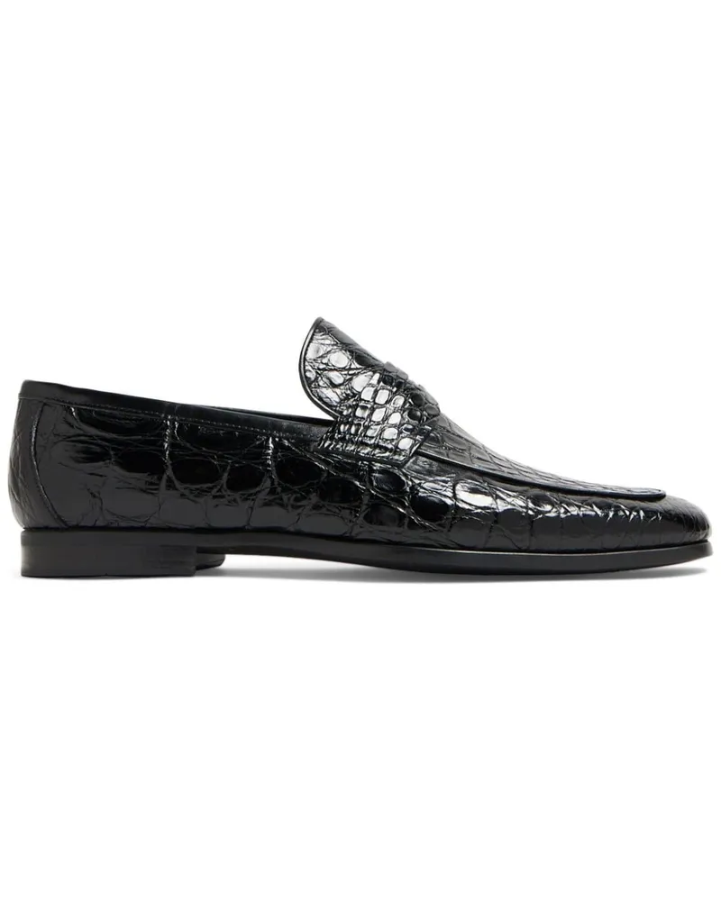 Magnanni Loafer mit geprägter Struktur - Schwarz Schwarz