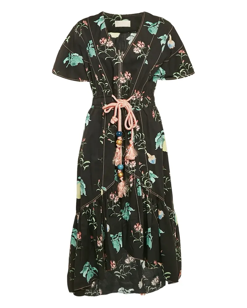 Peter Pilotto Maxikleid mit Blumen-Print - Blau Blau