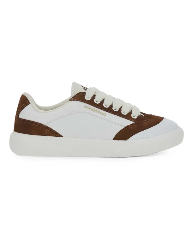 Casablanca Paris Del Mar Sneakers mit Logo-Print - Weiß Weiß
