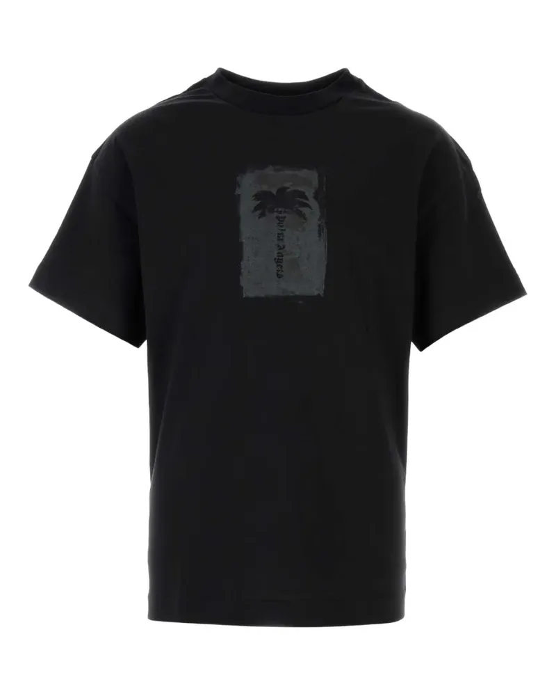 Palm Angels T-Shirt mit Logo-Print - Schwarz Schwarz