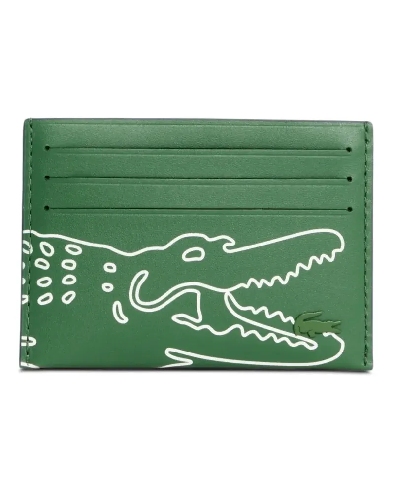 Lacoste Kartenetui mit Alligator-Print - Grün Grün