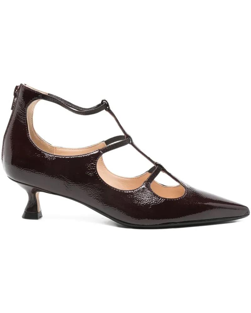 Anna F. Pumps mit T-Riemen - Rot Rot