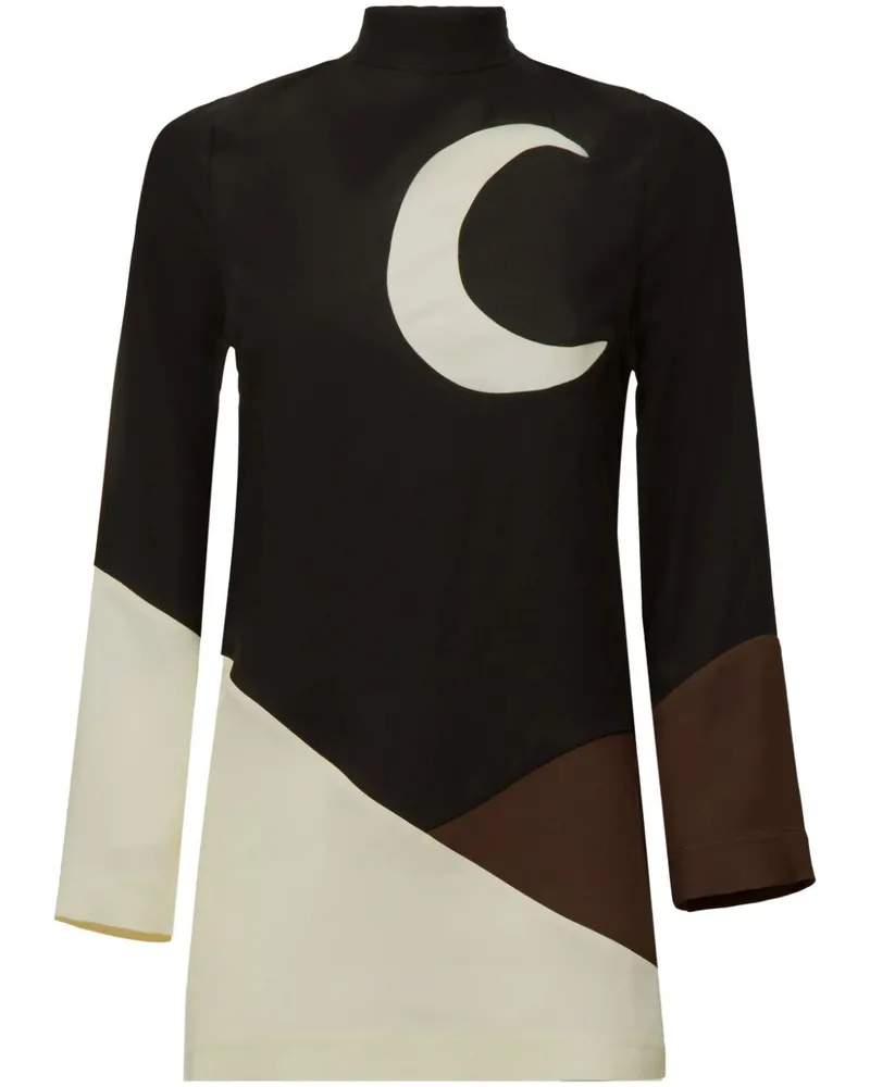Taller Marmo Empty Quarter Minikleid - Schwarz Schwarz