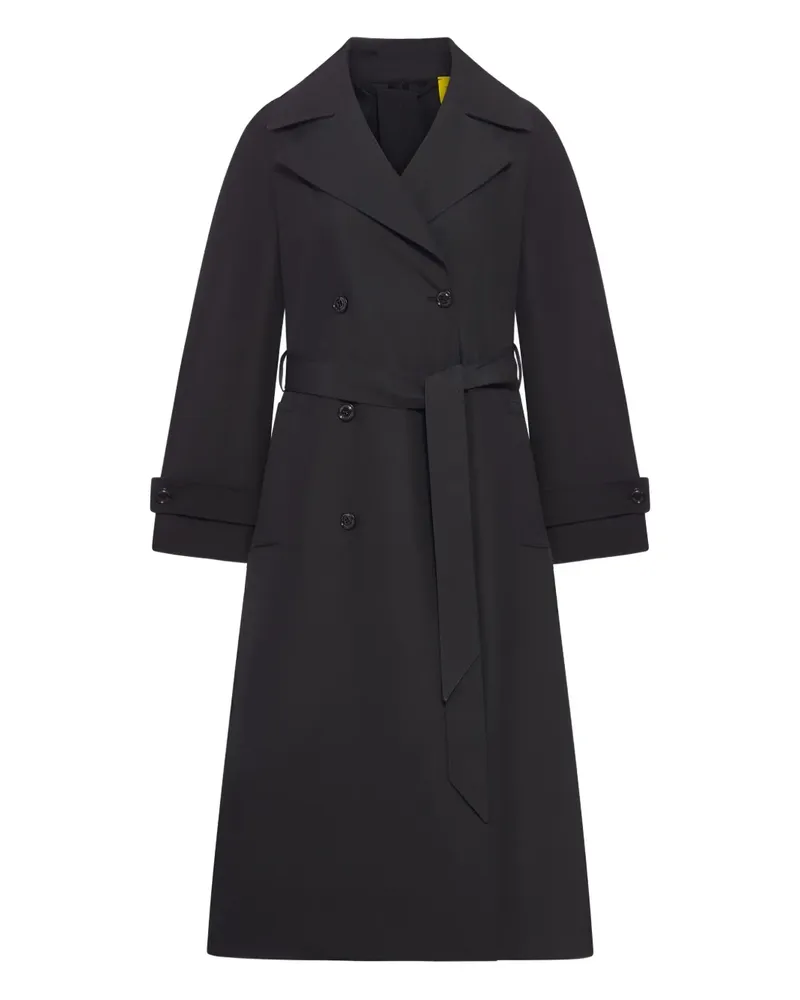 Moncler Doppelreihiger Mantel mit Gürtel - Schwarz Schwarz