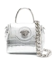 Versace Kleine La Medusa Handtasche Silber