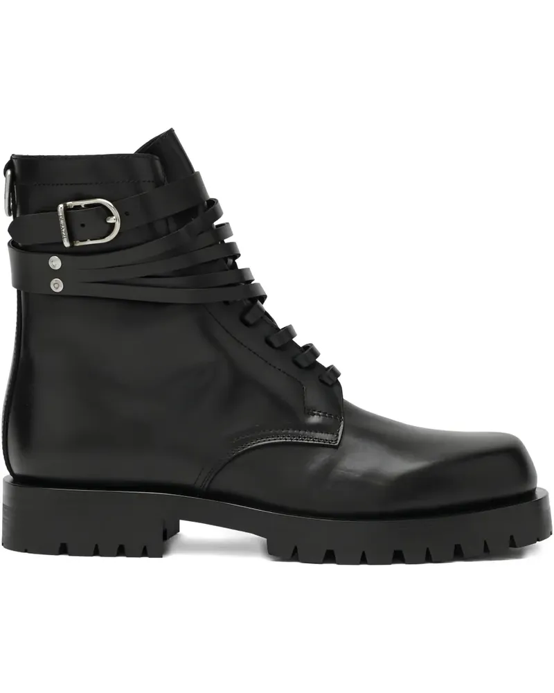Durazzi Milano buckle-strap boots - Schwarz Schwarz