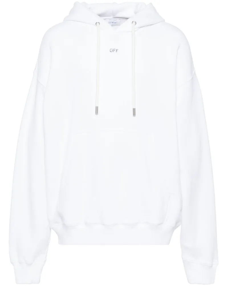 OFF-WHITE Hoodie mit Logo-Print - Nude Nude