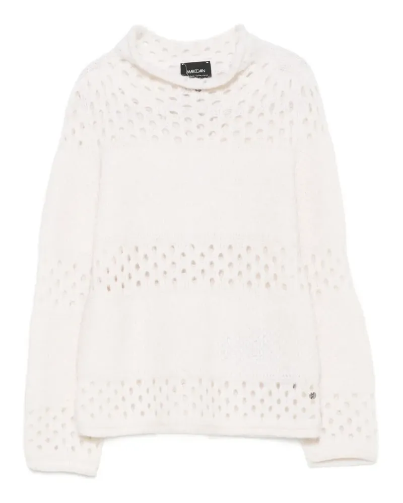 Marc Cain openwork sweater - Weiß Weiß