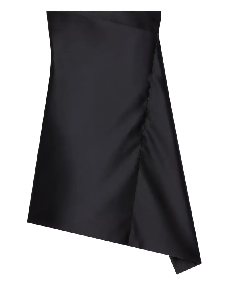 Courrèges Drapiertes One-Minute Minikleid - Schwarz Schwarz