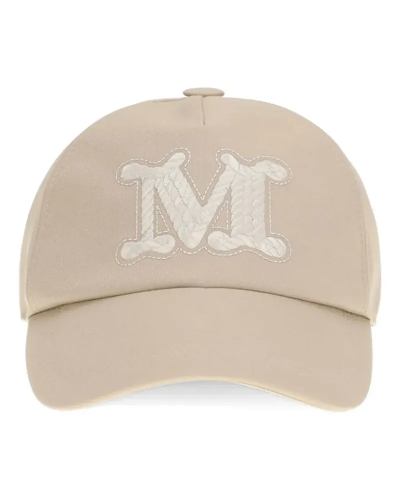 Max Mara logo-embroidered baseball cap - Nude Nude