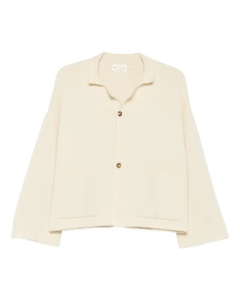 MA'RY'YA Geknöpfter Cardigan - Nude Nude