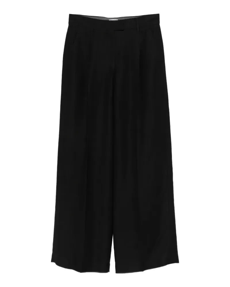 Brunello Cucinelli Plissierte Palazzohose - Schwarz Schwarz