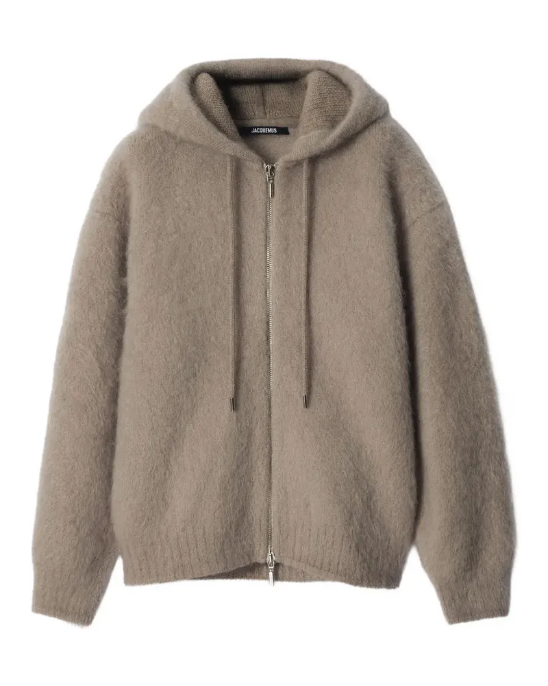 Jacquemus The Nuvola zipped cardigan - Nude Nude