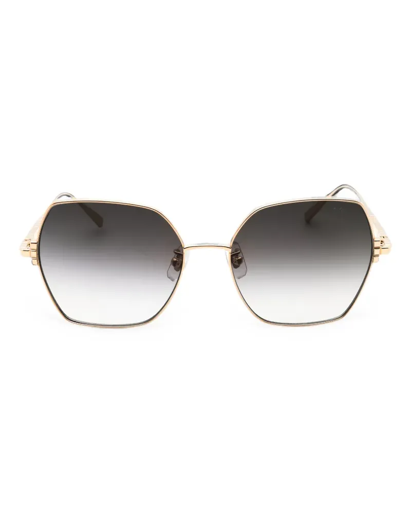 Chopard geometric-frame sunglasses - Gold Gold