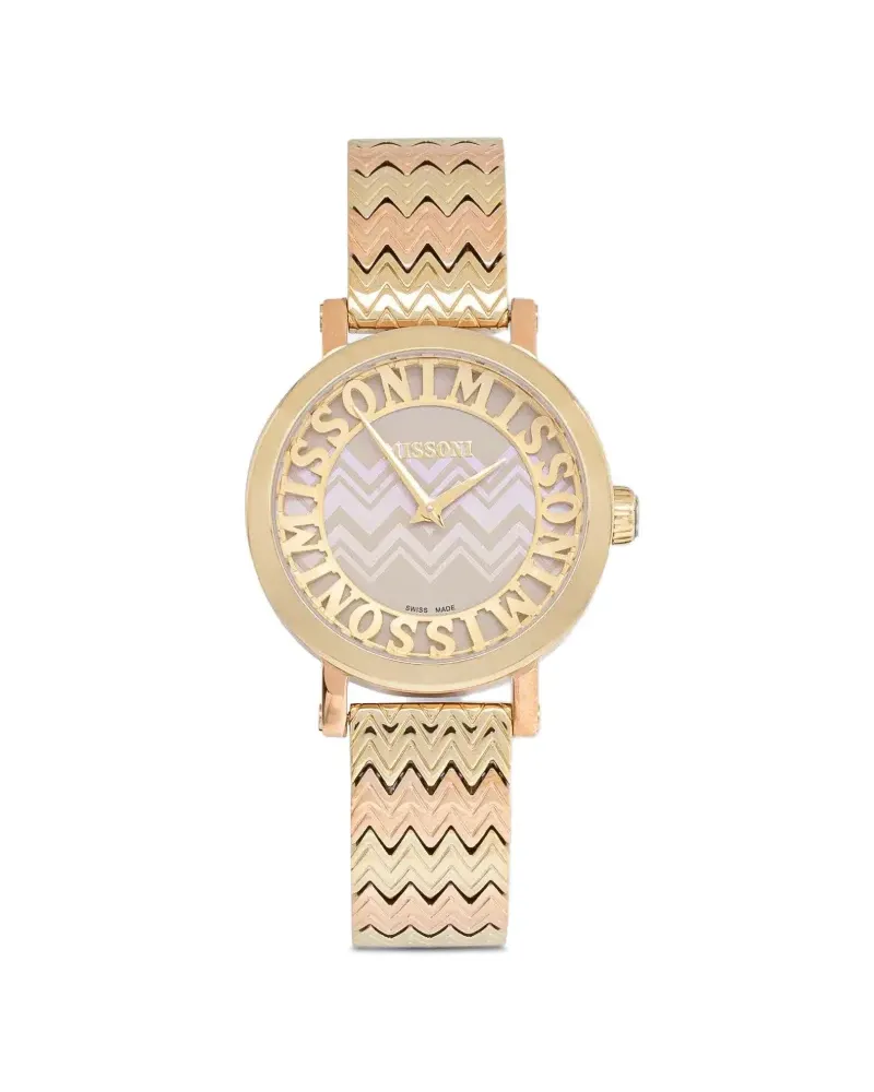 Missoni Armband mit Zickzackmuster 36mm - Gold Gold