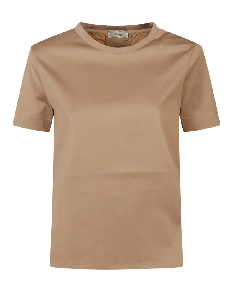 Herno T-Shirt mit rundem Ausschnitt - Braun Braun