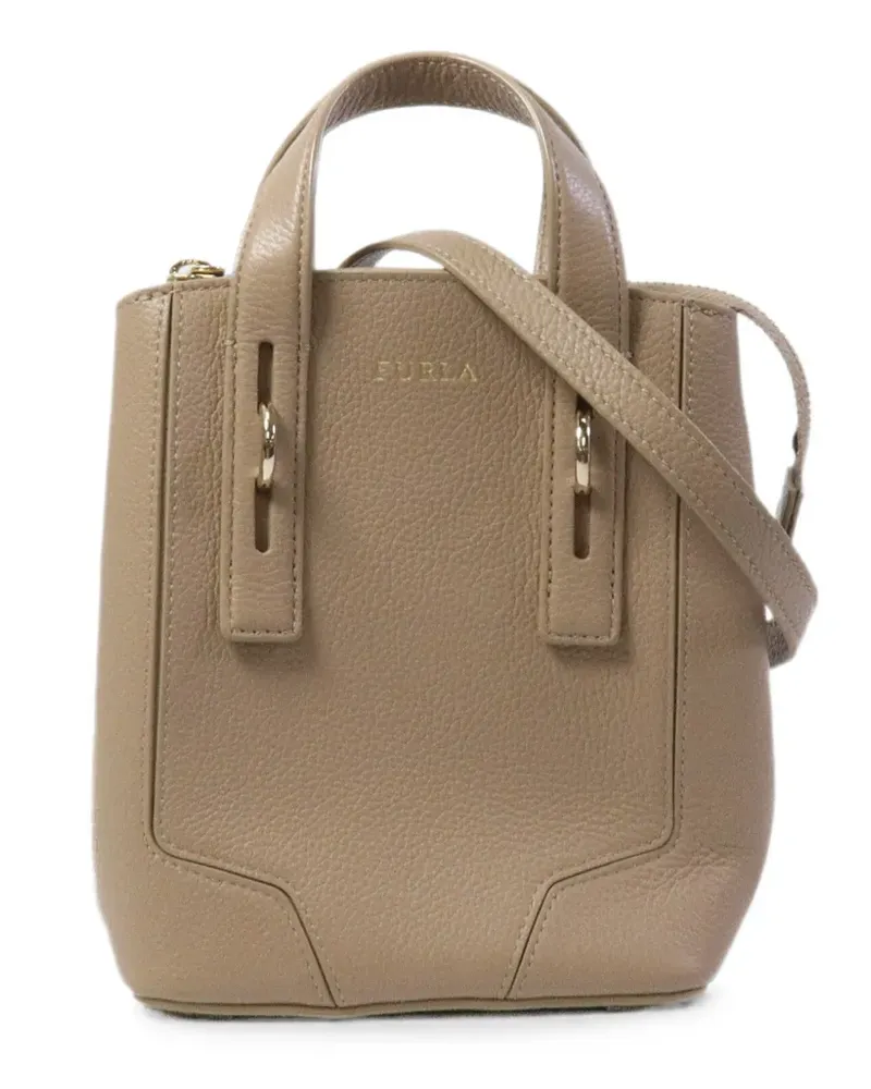 Furla logo-detail tote bag - Nude Nude