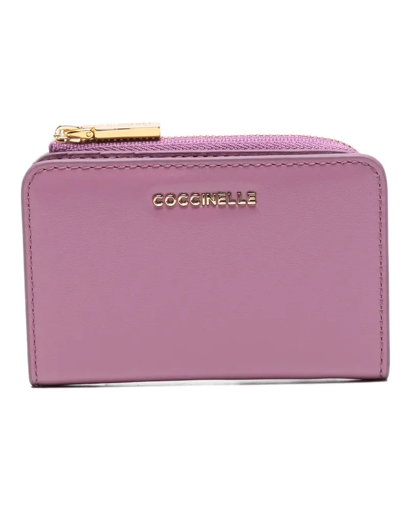 Coccinelle logo-plaque bifold wallet - Violett Violett
