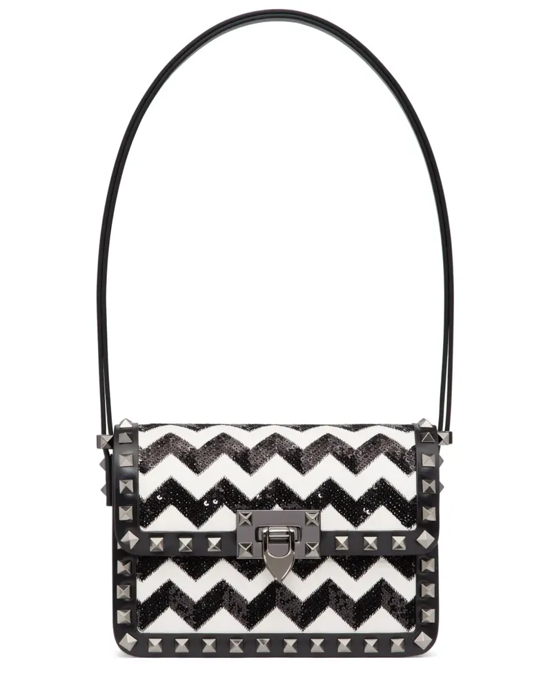 Valentino Garavani Kleine Rockstud23 Schultertasche - Schwarz Schwarz