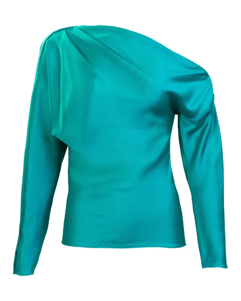 Silvia Tcherassi Viola One-Shoulder-Bluse - Blau Blau