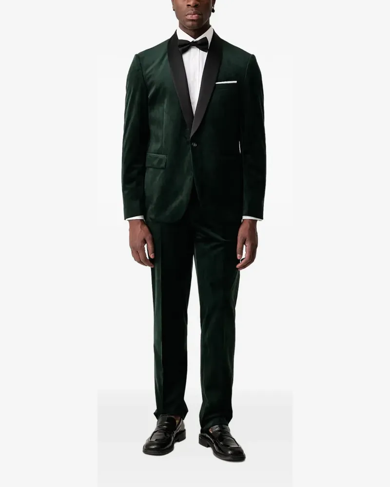 Lindbergh Tuxedo velvet shawl-lapel suit - Grün Grün