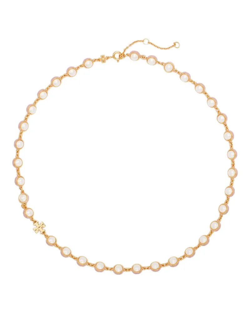 Tory Burch Moondance pearl necklace - Gold Gold