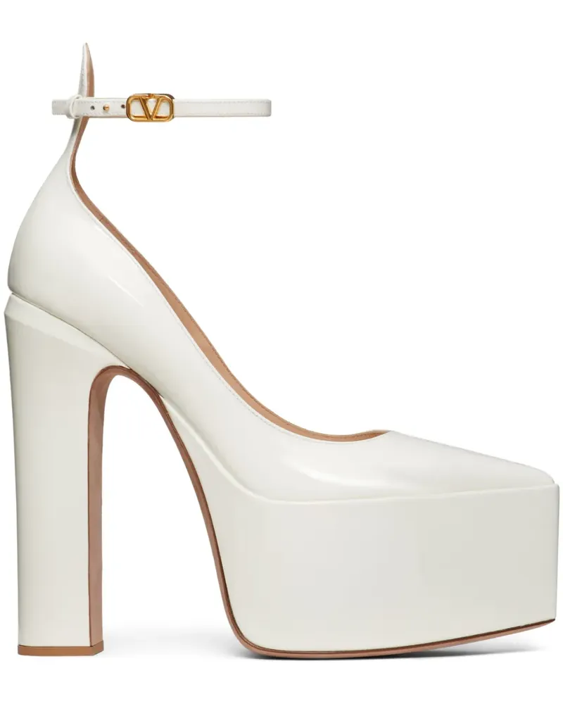 Valentino Garavani Tan-Go Plateau-Pumps 165mm - Weiß Weiß
