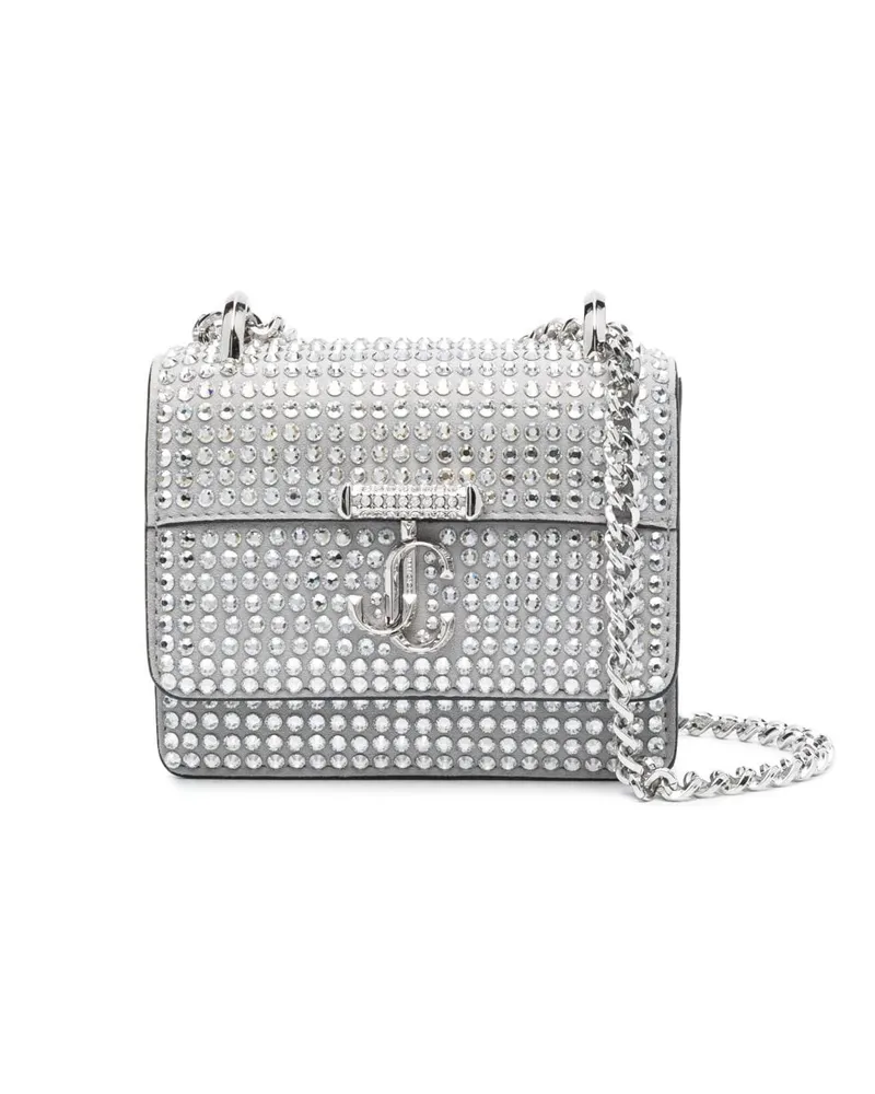 Jimmy Choo Mini-Tasche mit Kristallen Silber