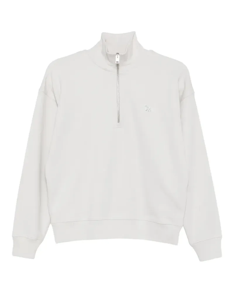 Kitsuné Sweatshirt mit Fuchs-Patch - Grau Grau