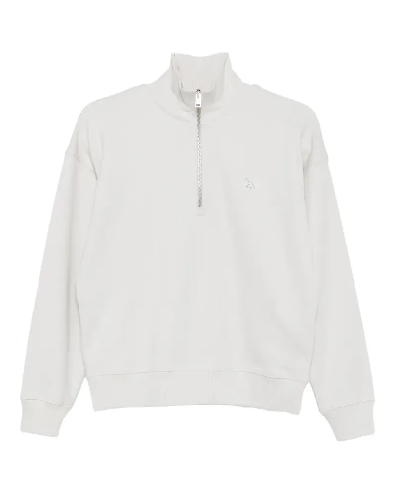 Kitsuné Sweatshirt mit Fuchs-Patch - Grau Grau