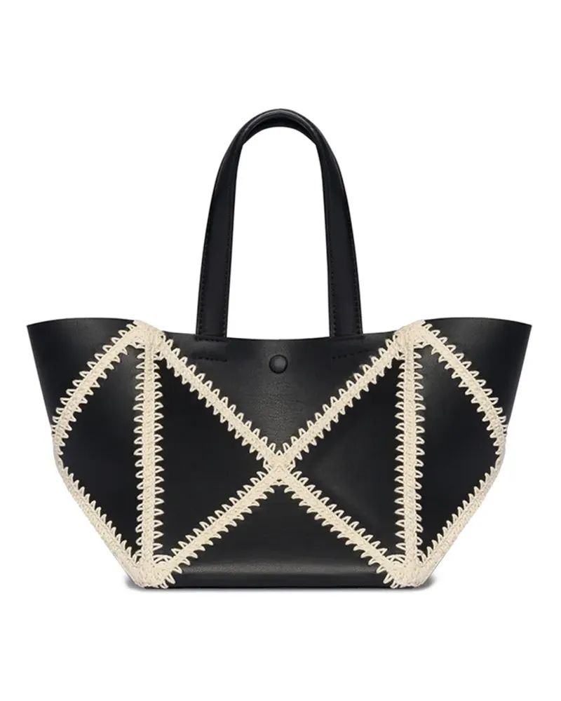 Nanushka Kleine The Origami Tote Bag - Schwarz Schwarz