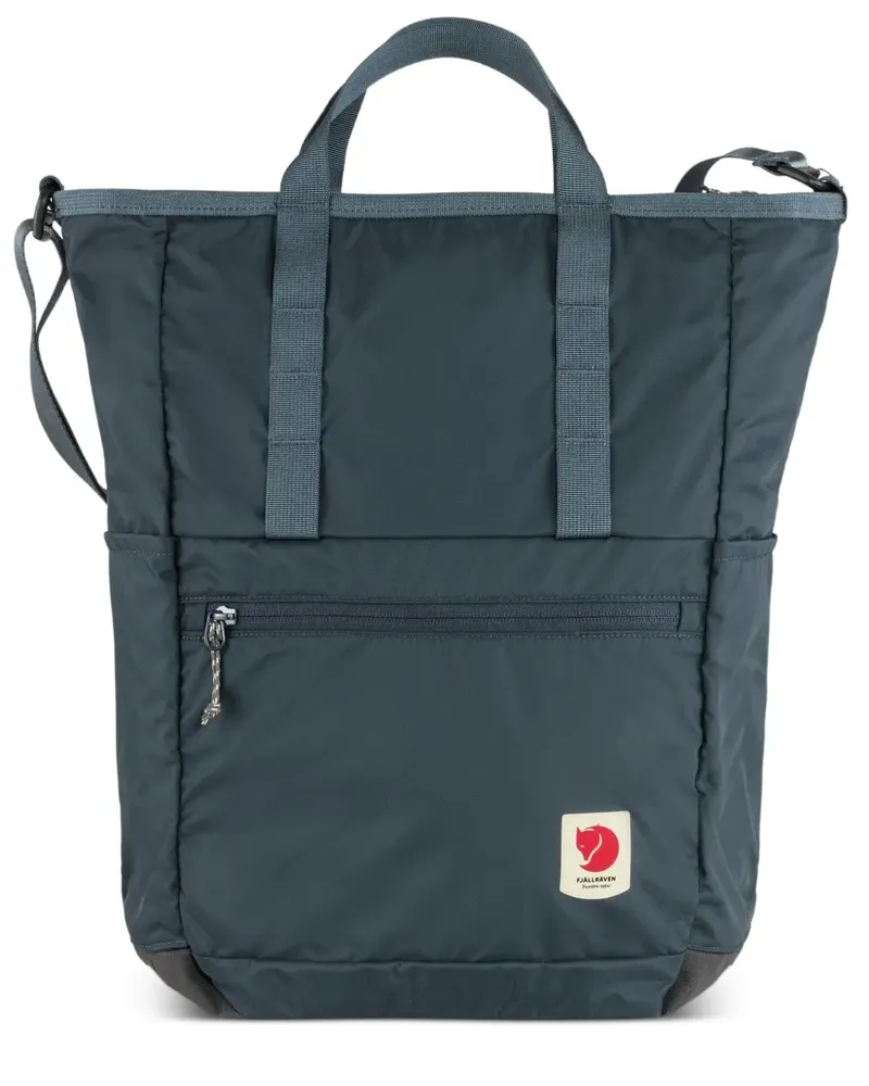 Fjäll Räven Rucksack mit Logo-Patch - Blau Blau