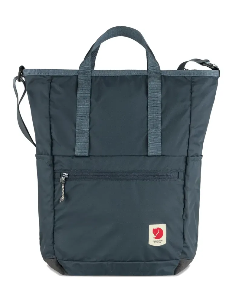 Fjäll Räven Rucksack mit Logo-Patch - Blau Blau