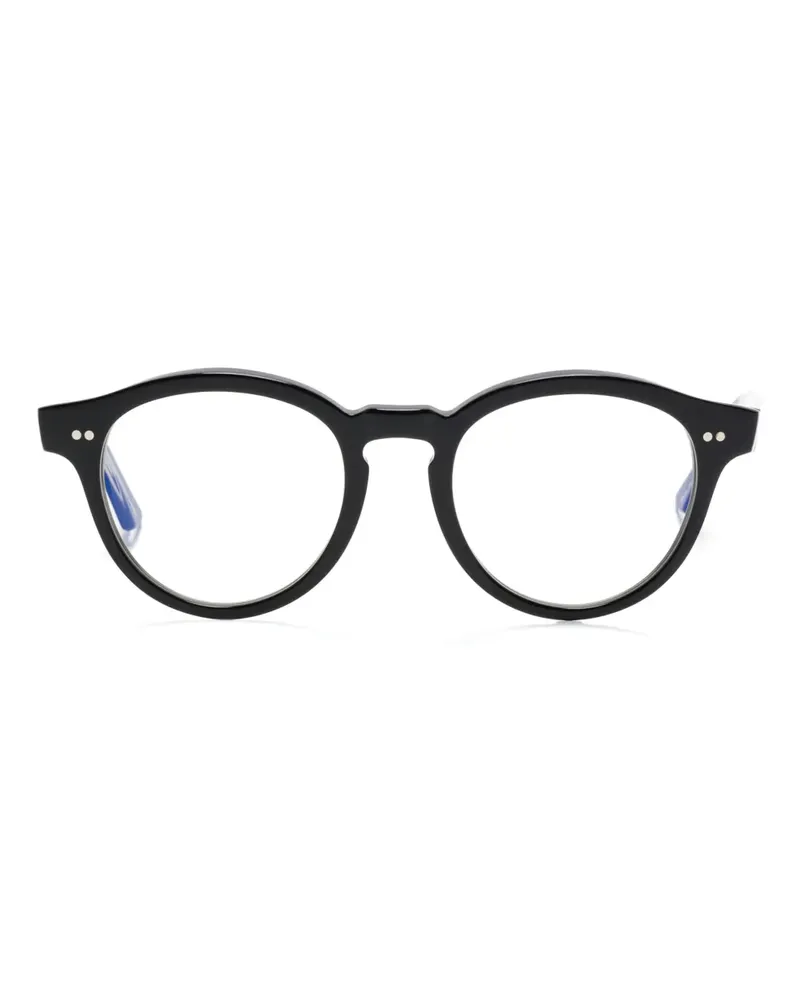 Cutler and Gross Brille mit rundem Gestell - Schwarz Schwarz