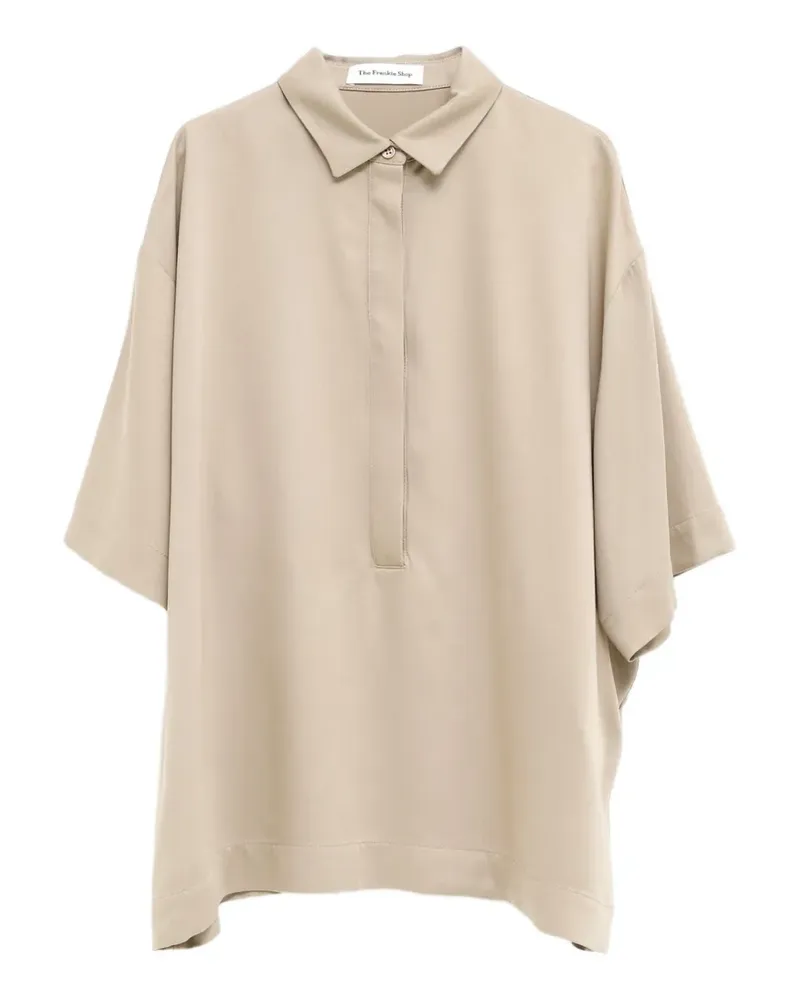 FRANKIE Shop short-sleeved oversized shirt - Nude Nude