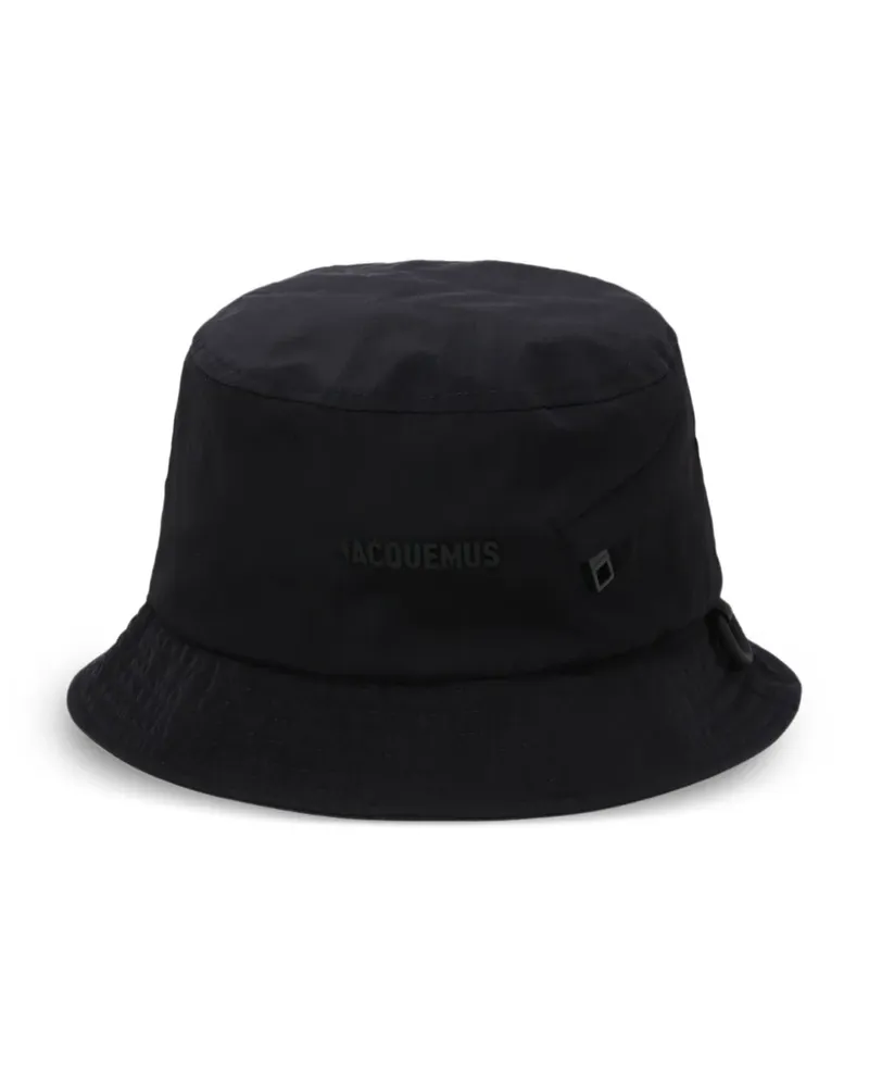 Jacquemus Fischerhut mit Logo - Schwarz Schwarz