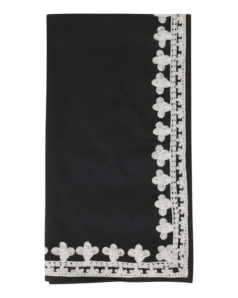 MC2 Saint Barth Thaiti embroidered sarong - Schwarz Schwarz