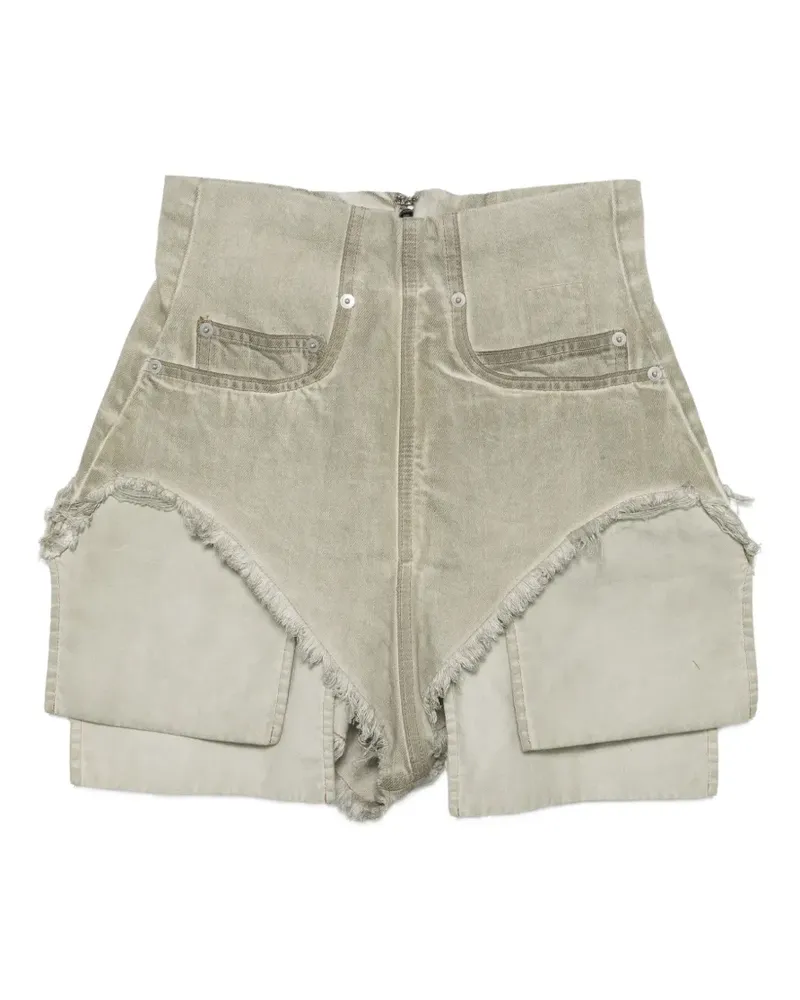 DRKSHDW by Rick Owens Ausgefranste Shorts - Nude Nude
